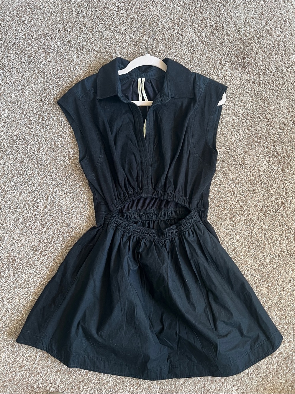 Anthropologie - NWT! - Black Sleeveless Cutout Shirt Dress - Picture 3 of 9